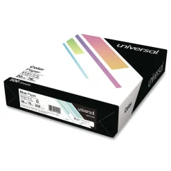 New 8.5 in. x 11 in. 20 lbs. Bond Weight Deluxe Colored Paper - Blue (10 Reams/Carton) Paper & Printables
