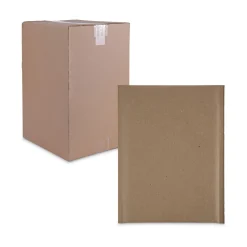 Hot 6 in. x 10 in. Barrier Bubble Air Cell Cushion Self-Adhesive Closure #0 Natural Self-Seal Cushioned Mailer - Kraft (200/Carton) Mailing, Packing & Shipping