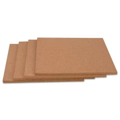Clearance 12 in. x 12 in. Cork Tile Panels - Brown Surface (4/Pack) Office Furniture & Lighting