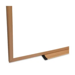 Online 48 in. x 36 in. Deluxe Melamine Dry Erase Board - Melamine White Surface, Oak Fiberboard Frame Office Presentation Supplies