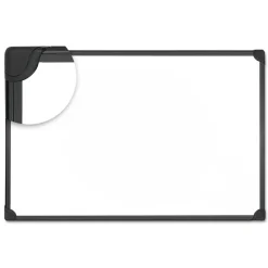 Clearance 48 in. x 36 in. Design Series Magnetic Steel Dry Erase Board - White, Black Frame Office Presentation Supplies