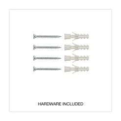 Online 36 in. x 24 in. Melamine Dry Erase Board with Anodized Aluminum Frame - White Surface Office Presentation Supplies