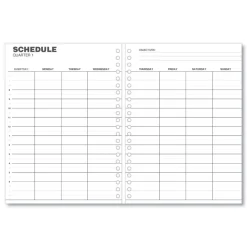 New 11 in. x 8 in. 14-Month (Dec 2025-Jan 2027) Monthly Planner - Black Cover Calendars & Planners