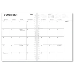 New 11 in. x 8 in. 14-Month (Dec 2025-Jan 2027) Monthly Planner - Black Cover Calendars & Planners