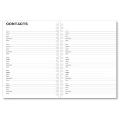 New 11 in. x 8 in. 14-Month (Dec 2025-Jan 2027) Monthly Planner - Black Cover Calendars & Planners