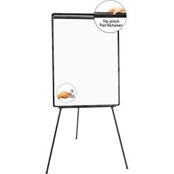 Best 29 in. x 41 in. Tripod-Style Dry Erase Easel - White/Easel Office Presentation Supplies