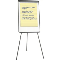 Best 29 in. x 41 in. Tripod-Style Dry Erase Easel - White/Easel Office Presentation Supplies