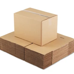 Online 12 in. x 18 in. x 12 in. Regular Slotted Container Fixed-Depth Corrugated Shipping Boxes - Brown Kraft (25/Bundle) Mailing, Packing & Shipping