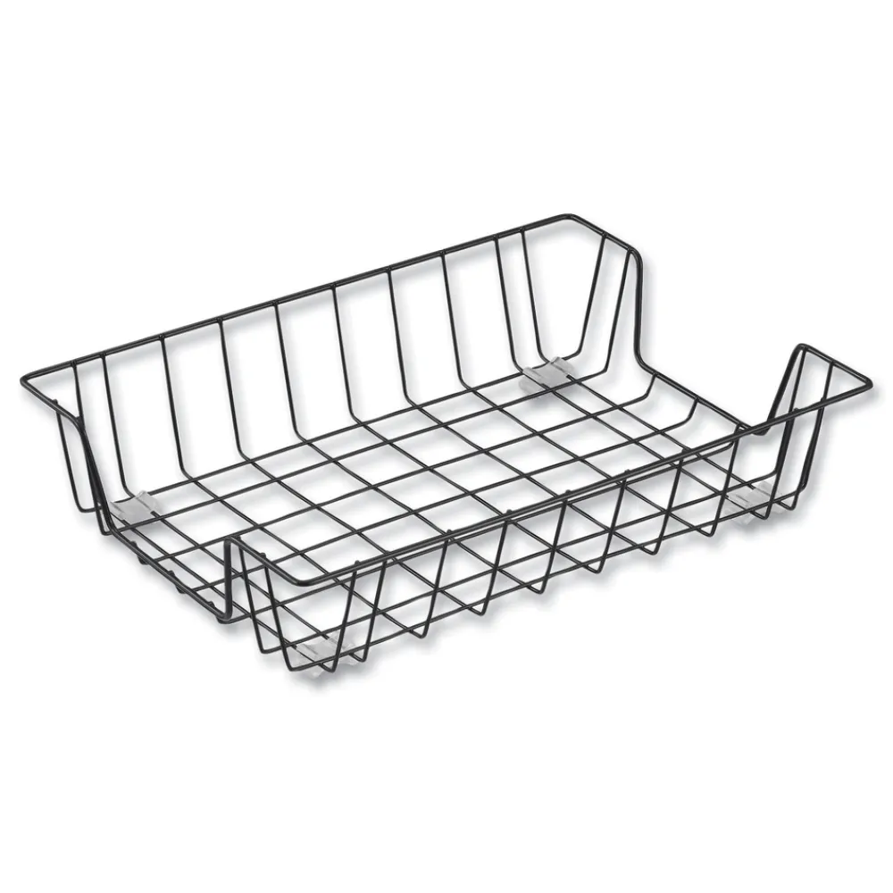 Best 10 in. x 14.13 in. x 3-in Letter Size Files 1 Section Wire Metal Letter Tray - Black Office Furniture & Lighting