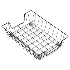 Best 10 in. x 14.13 in. x 3-in Letter Size Files 1 Section Wire Metal Letter Tray - Black Office Furniture & Lighting
