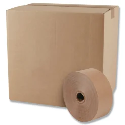 Discount 10-Piece/Carton Gummed Kraft 3 in. Core 3 in. x 600 ft. Sealing Tape - Brown Tapes & Adhesives
