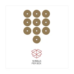 Discount 10-Piece/Carton Gummed Kraft 3 in. Core 3 in. x 600 ft. Sealing Tape - Brown Tapes & Adhesives