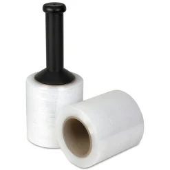 Clearance UFS051080 5 in. x 1000 ft. 20 microns (80-Gauge) Handwrap Stretch Film with Reusable Dispenser - Clear (12/Carton) Mailing, Packing & Shipping