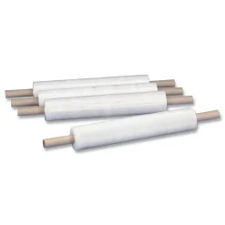 Outlet UNV08020 80 Gauge 20 in. x 1000 ft. Stretch Film with Preattached Handles - Clear (4/Carton) Cleaning & Janitorial Supplies