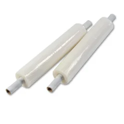 Outlet UNV08020 80 Gauge 20 in. x 1000 ft. Stretch Film with Preattached Handles - Clear (4/Carton) Cleaning & Janitorial Supplies