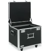 New 17.5 in. x 15.5 in. x 14.5 in. Locking Mobile Letter/Legal File Chest - Black/Chrome Office Furniture & Lighting