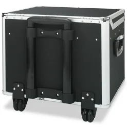 New 17.5 in. x 15.5 in. x 14.5 in. Locking Mobile Letter/Legal File Chest - Black/Chrome Office Furniture & Lighting