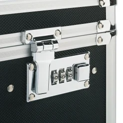 New 17.5 in. x 15.5 in. x 14.5 in. Locking Mobile Letter/Legal File Chest - Black/Chrome Office Furniture & Lighting