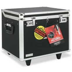 New 17.5 in. x 15.5 in. x 14.5 in. Locking Mobile Letter/Legal File Chest - Black/Chrome Office Furniture & Lighting