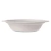Online 12 oz. Molded Fiber Compostable Sugarcane Tableware Bowl - White (1000/Carton) Tabletop And Serveware