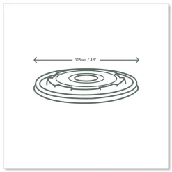 Sale 115-Series Compostable Plastic Flat Hot Lids - White (500/Carton) Tabletop And Serveware