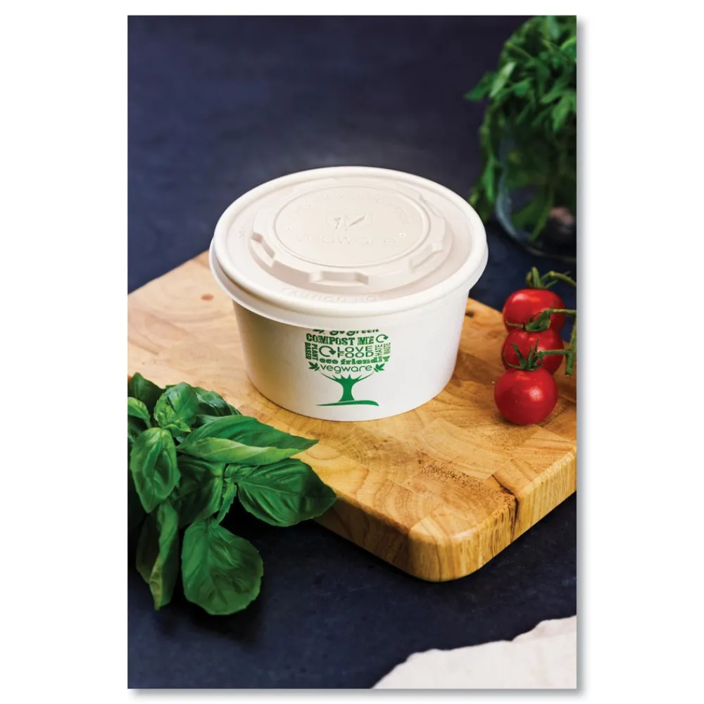 Sale 115-Series Compostable Plastic Flat Hot Lids - White (500/Carton) Tabletop And Serveware
