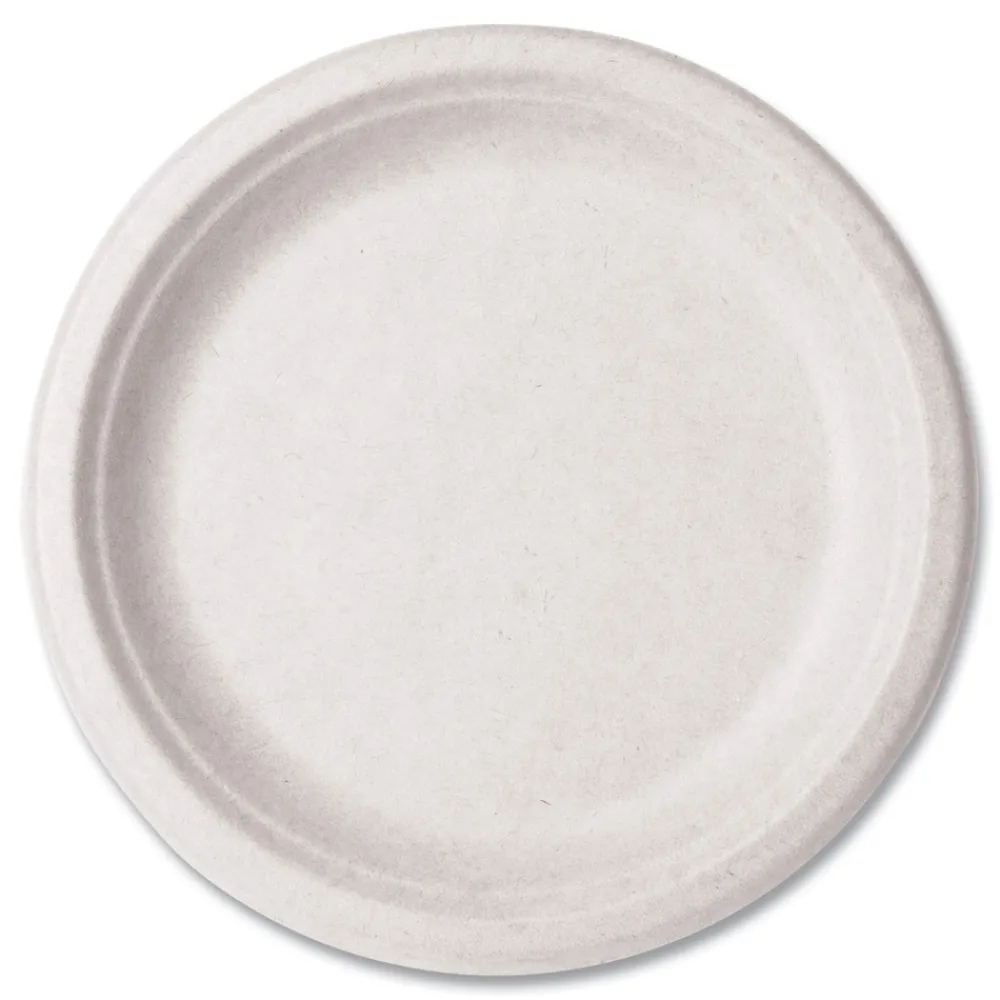 Sale VW-P013NFA 9 in. Diameter Nourish Molded Compostable Fiber Plate Tableware - White (500/Carton) Tabletop And Serveware