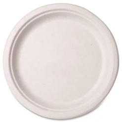 Discount VW-P005NFA 10 in. Diameter Nourish Molded Compostable Fiber Plate Tableware - White (500/Carton) Tabletop And Serveware