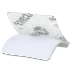 Online 0.88 in. x 0.88 in. Removable Adhesive Sticky-Back Fasteners - Clear (12/Pack) Paper Clips, Binder Clips, & Fasteners