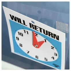 Online 0.88 in. x 0.88 in. Removable Adhesive Sticky-Back Fasteners - Clear (12/Pack) Paper Clips, Binder Clips, & Fasteners