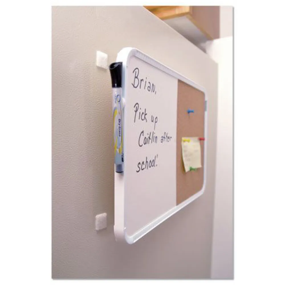 Sale 0.88 in. x 0.88 in. Removable Adhesive Sticky-Back Fasteners - White (12/Pack) Paper Clips, Binder Clips, & Fasteners