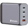 Online 200 Watts 4-Port GaN Wall Charger - Black/Gray Office Electronics & Batteries