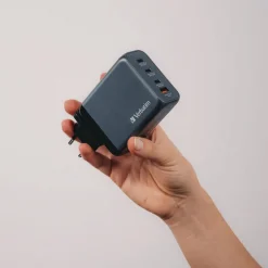 Online 200 Watts 4-Port GaN Wall Charger - Black/Gray Office Electronics & Batteries