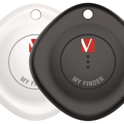 My Finder Bluetooth Tracker for Apple iOS - Black/White (2/Pack) Office Electronics & Batteries