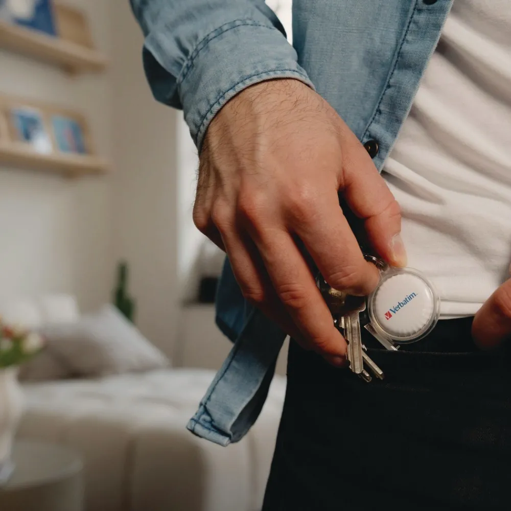 Best My Finder Bluetooth Coin Tracker for Apple iOS - Black/Purple/White (3/Pack) Office Electronics & Batteries