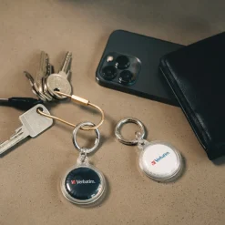 Hot My Finder Bluetooth Coin Tracker for Apple iOS - Black/White (2/Pack) Office Electronics & Batteries