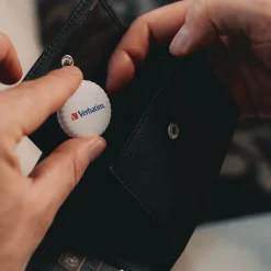 Hot My Finder Bluetooth Coin Tracker for Apple iOS - Black/White (2/Pack) Office Electronics & Batteries