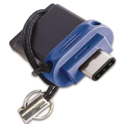 Online Store n' Go Dual USB 3.2 Gen 1 Flash Drive for USB-C Devices - Blue Office Electronics & Batteries