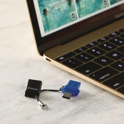 Online Store n' Go Dual USB 3.2 Gen 1 Flash Drive for USB-C Devices - Blue Office Electronics & Batteries