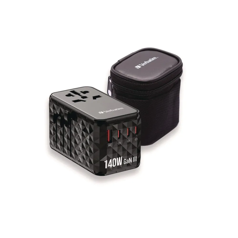 Hot UTA-10 GaN III 3-USB-A/3-USB-C Universal Travel Adapter Office Electronics & Batteries