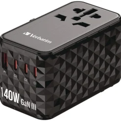 Hot UTA-10 GaN III 3-USB-A/3-USB-C Universal Travel Adapter Office Electronics & Batteries