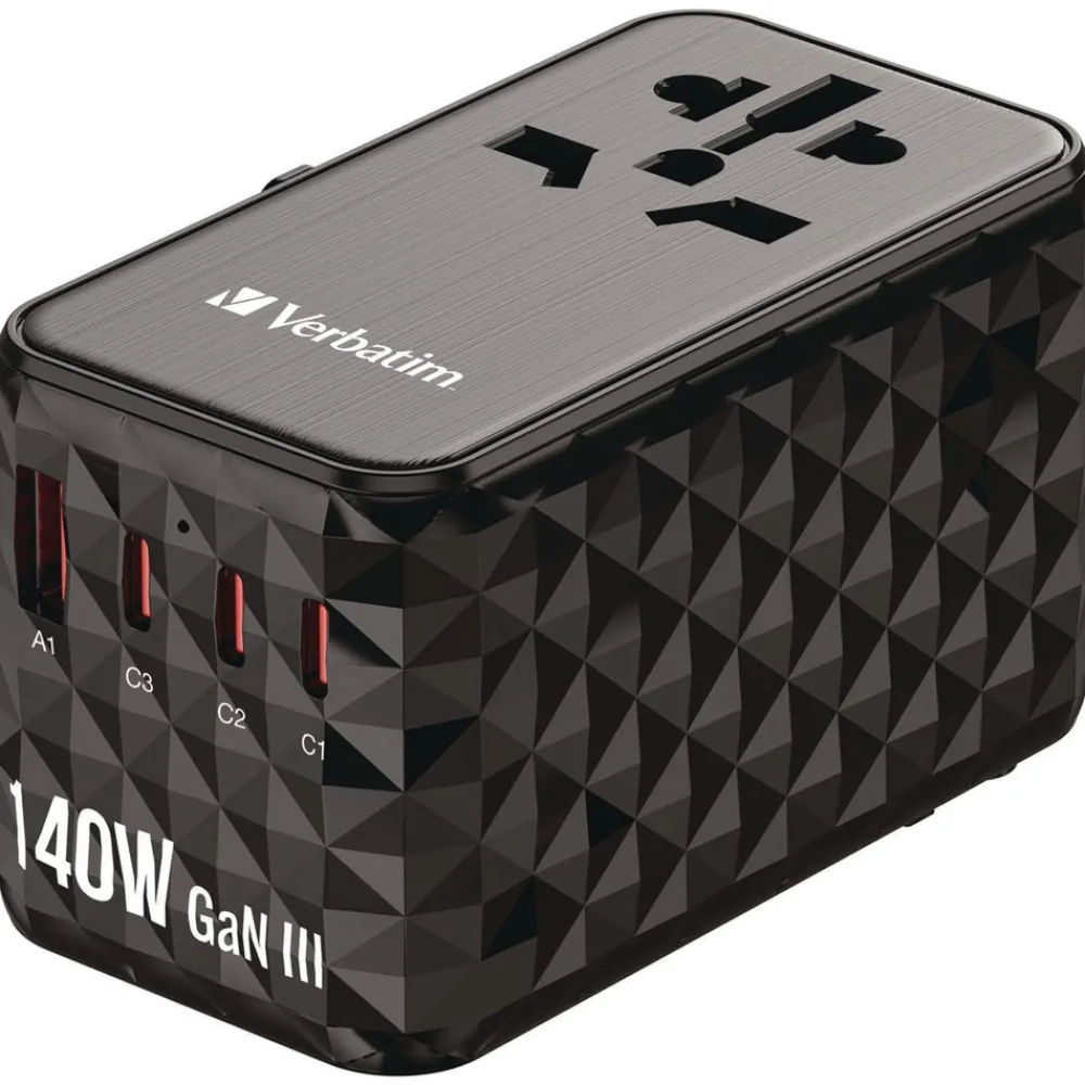 Hot UTA-10 GaN III 3-USB-A/3-USB-C Universal Travel Adapter Office Electronics & Batteries