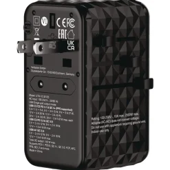 Hot UTA-10 GaN III 3-USB-A/3-USB-C Universal Travel Adapter Office Electronics & Batteries