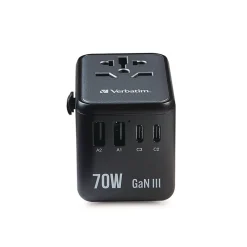 Best UTA-09 Gan III 2-USB-A/2-USB-C/USB-C with Power Delivery 3.0 Universal Travel Adapter Office Electronics & Batteries