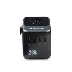 Online UTA-07 3-USB-A/3-USB-C Universal Travel Adapter Office Electronics & Batteries