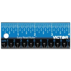 Discount Easy Read 12.5 in. Long Standard/Metric Stainless Steel Ruler - Blue Measuring Tools