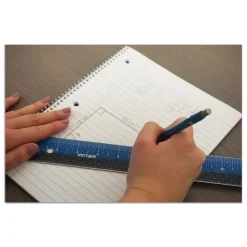 Discount Easy Read 12.5 in. Long Standard/Metric Stainless Steel Ruler - Blue Measuring Tools