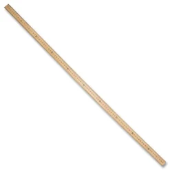 New 39.5 in. Standard/Metric Wooden Meter Stick - Clear Lacquer Finish (12/Box) Measuring Tools