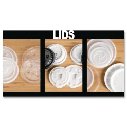 Clearance Dome Plastic Lids for 12 oz to 24 oz Hot Cups and Bowls - White (1000/Carton) Tabletop And Serveware
