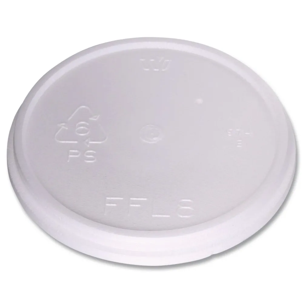 Best Plastic Lids for 8 oz to 16 oz Cups/5 oz to 10 oz Bowls - White (500/Carton) Tabletop And Serveware